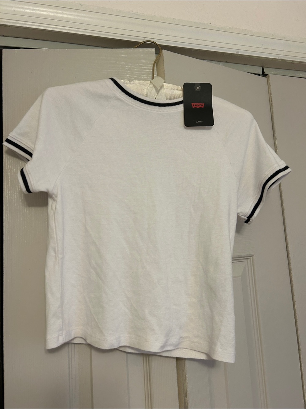 Levi's White Tee with Black Trim Ringer Style